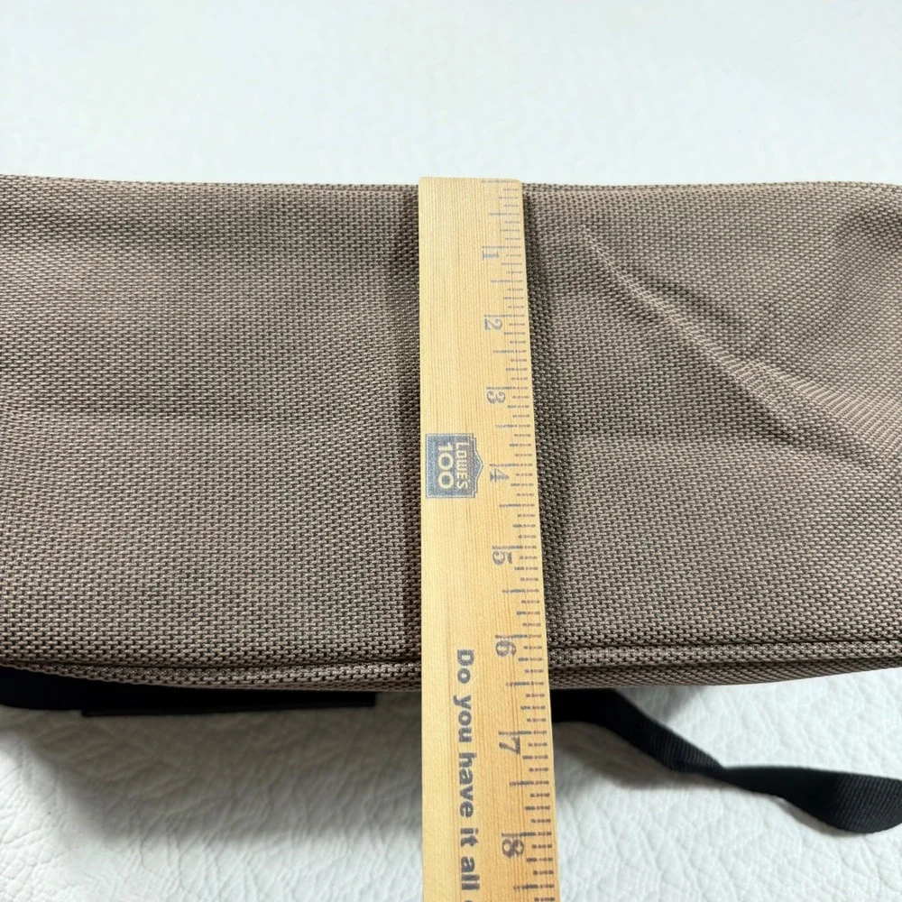 Protocol Travel Messenger Bag Unisex OS Brown Canvas Adjustable Strap EUC